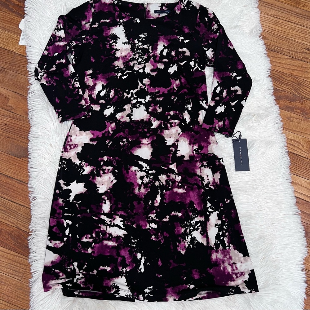Tommy Hilfiger multicolor 3/4 sleeves dress size 4‎
